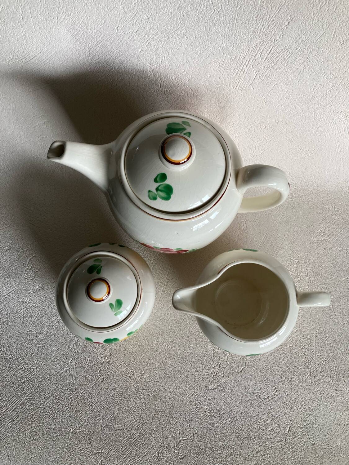 Villeroy and Boch Campagna coffee/teapot set, milk jug, sugar bowl