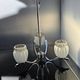 Vintage Space Age Lustre 3 branches - Delmas Montauban (1970s)