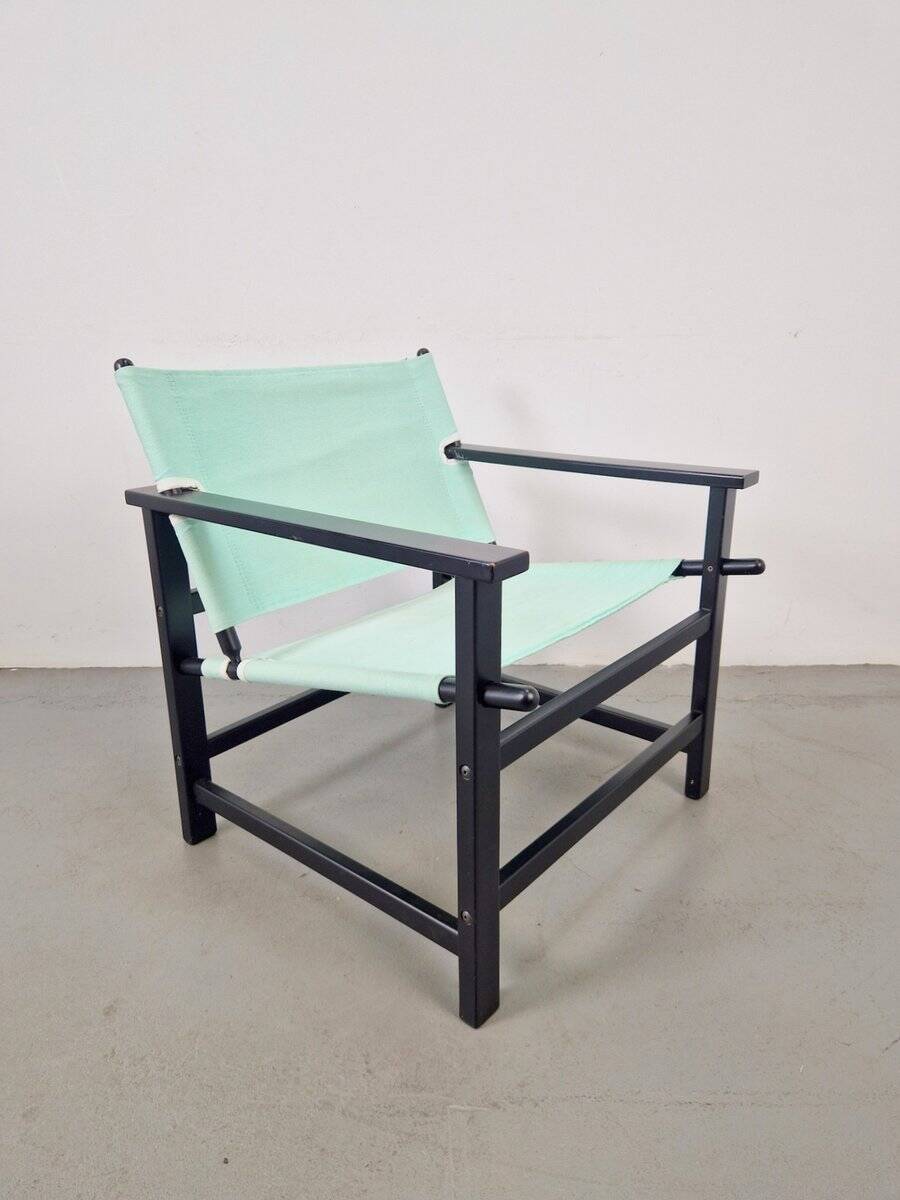 Vintage Safari Chair from Hyllinge Møbler, Denmark, 1970s