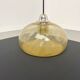 Blown glass paste pendant light, 1970s