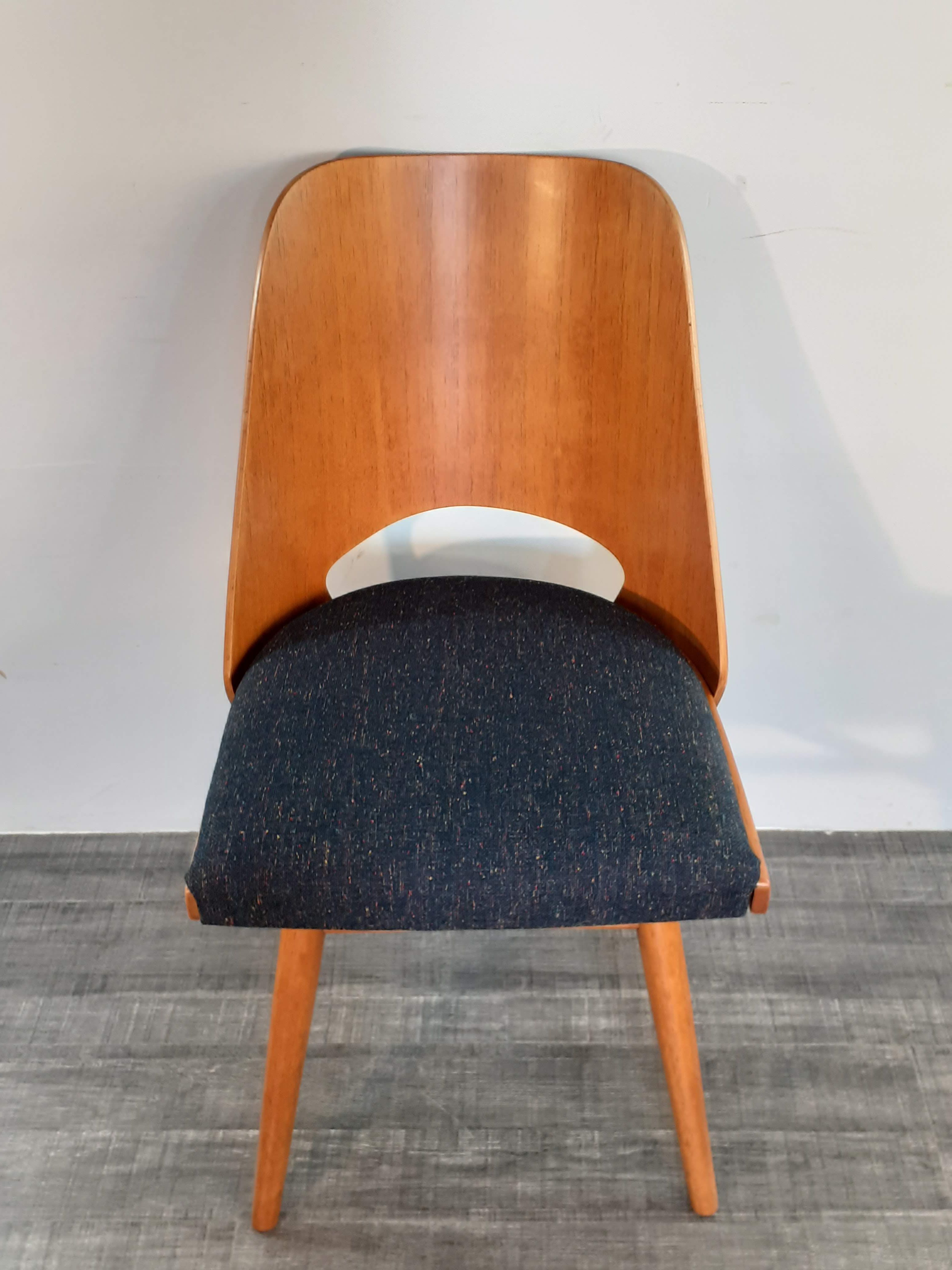 Set of 6 renovated chairs, design Oswald Haerdtl by Ton, Czech, 1960s