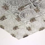 Vintage Sculptural Glass Pendant Lamp by Kamenický Šenov, 1970s