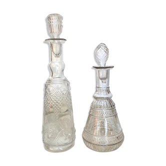 Antique glass decanters