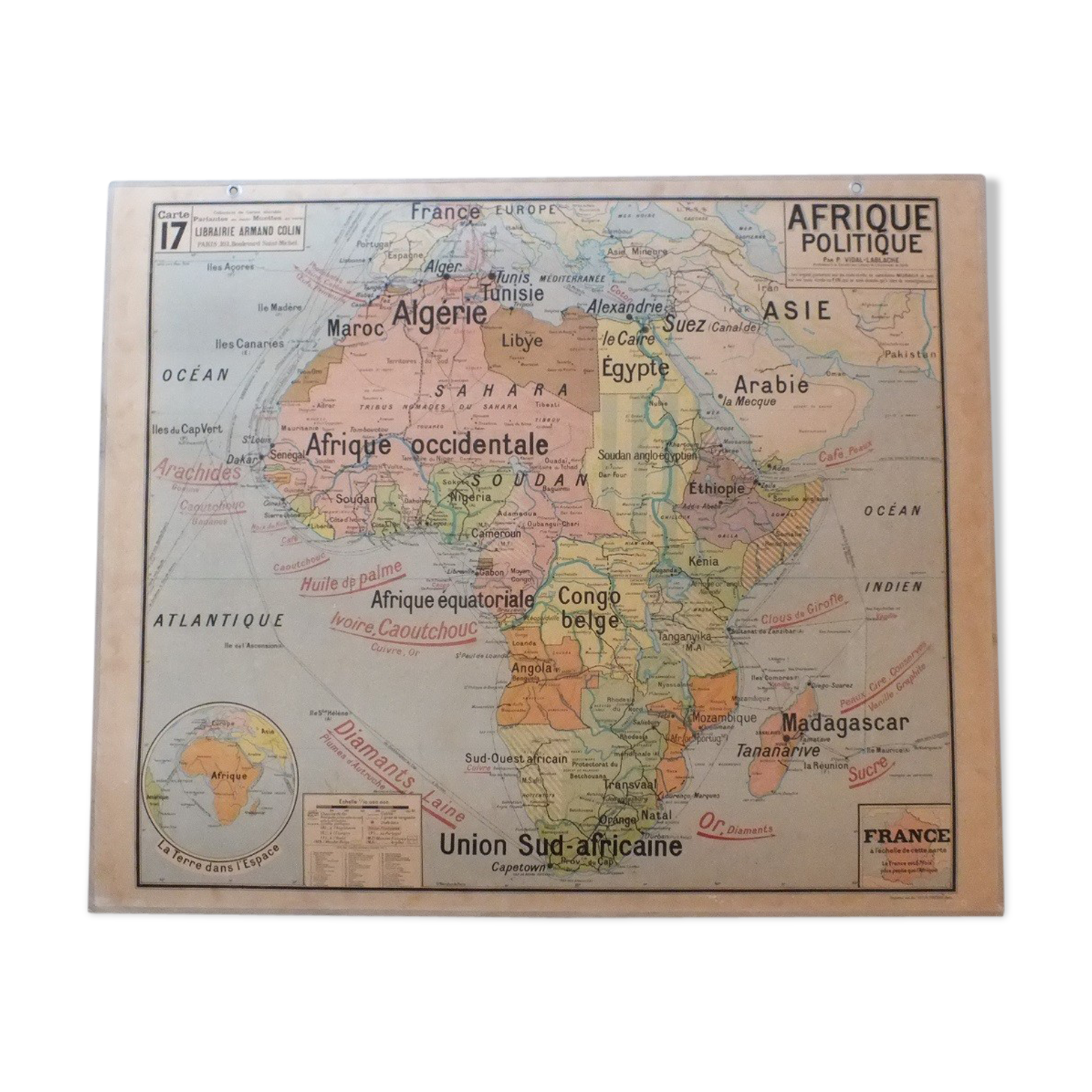 Vidal-Lablache No. 17 Africa policy school map