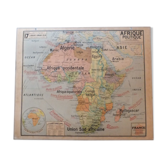 Vidal-Lablache No. 17 Africa policy school map