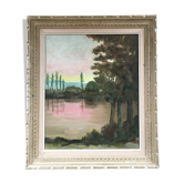 Pink lake painting