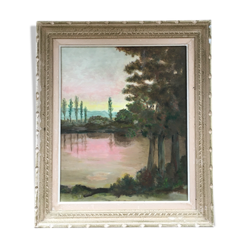 Pink lake table
