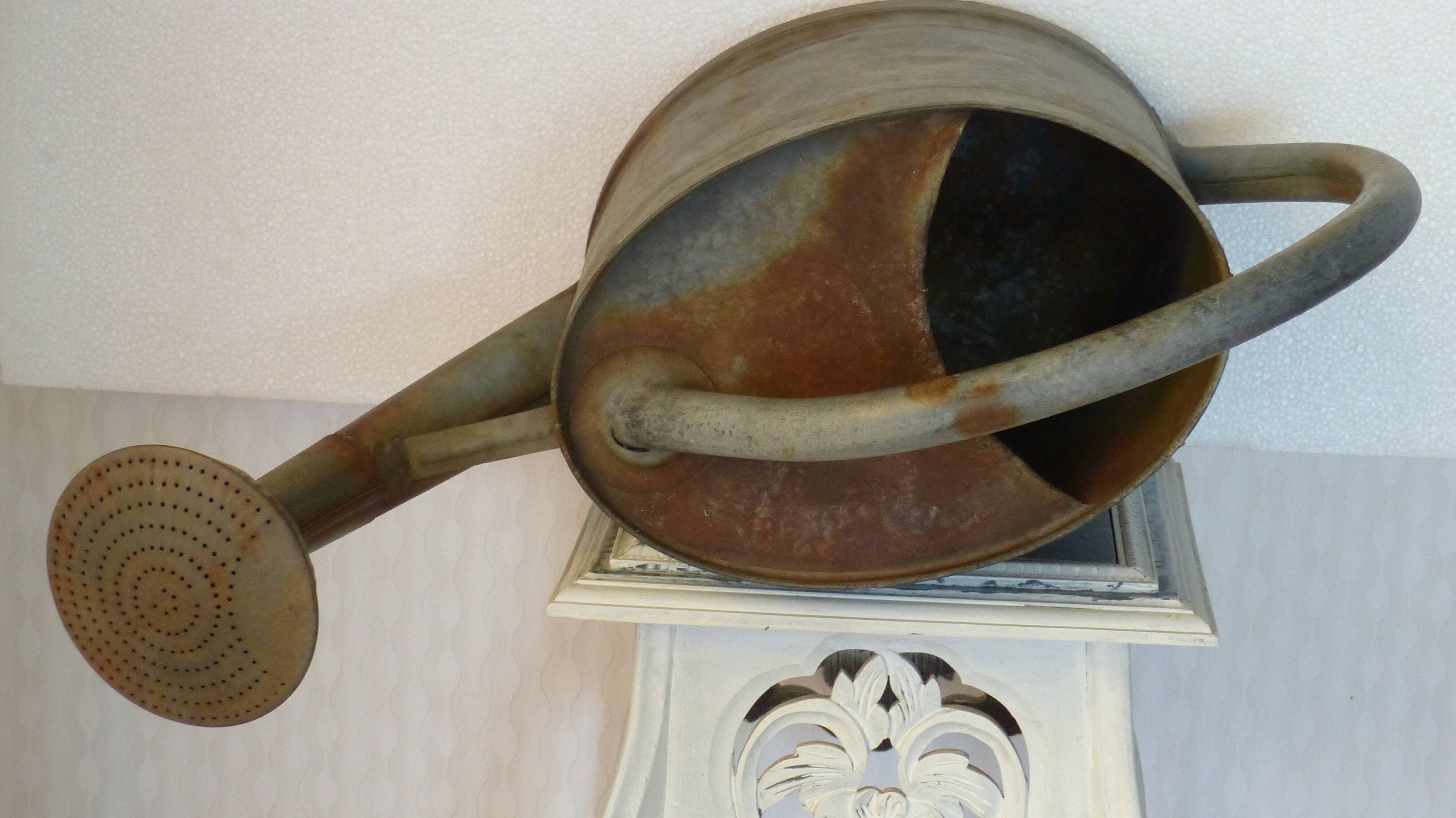 Zinc watering can