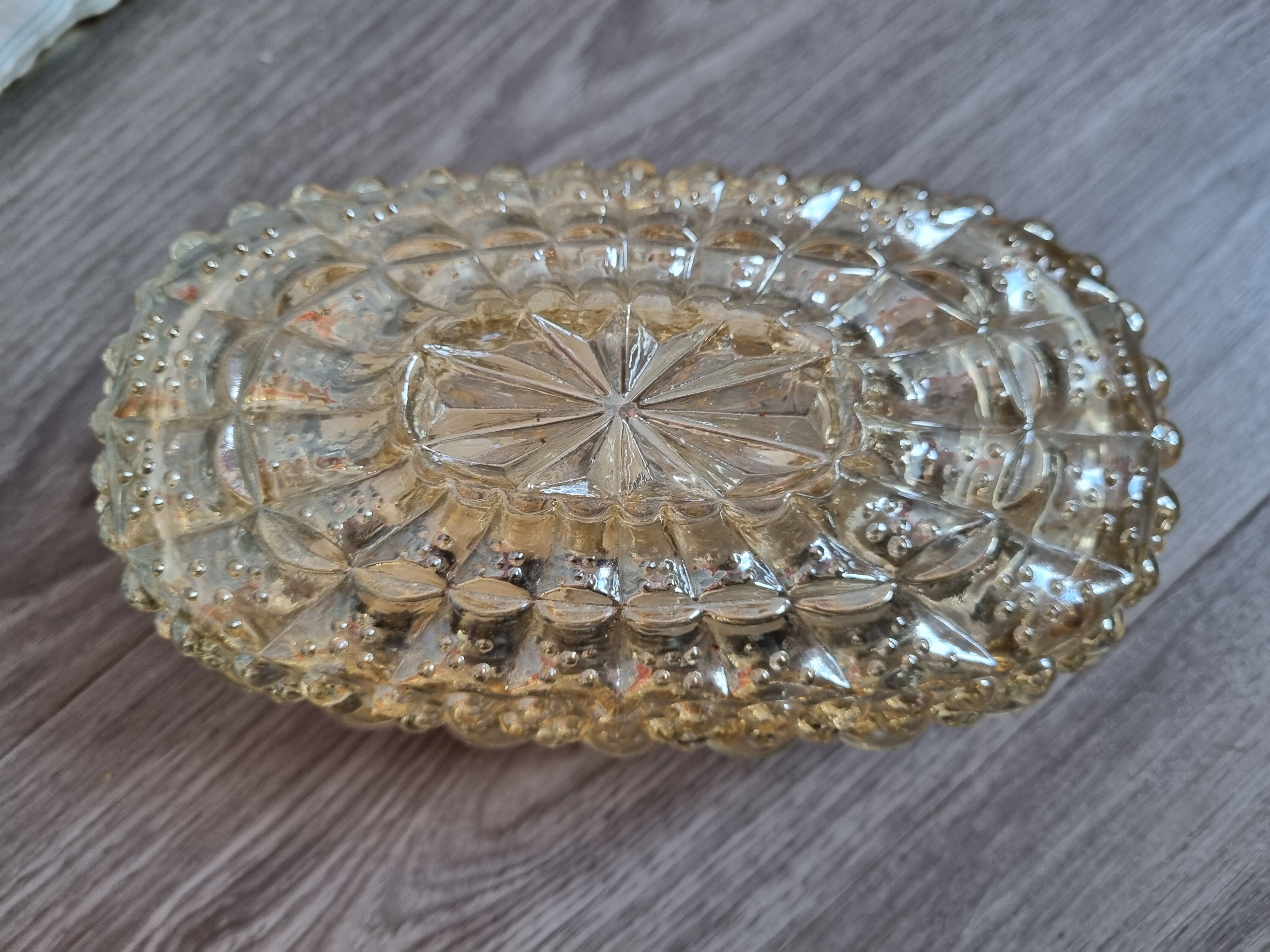 Glass ceiling lamp 60s