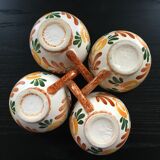 Set of 4 floral cider bowls