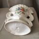 Pair of mariee vases in paris porcelain with floral decoration