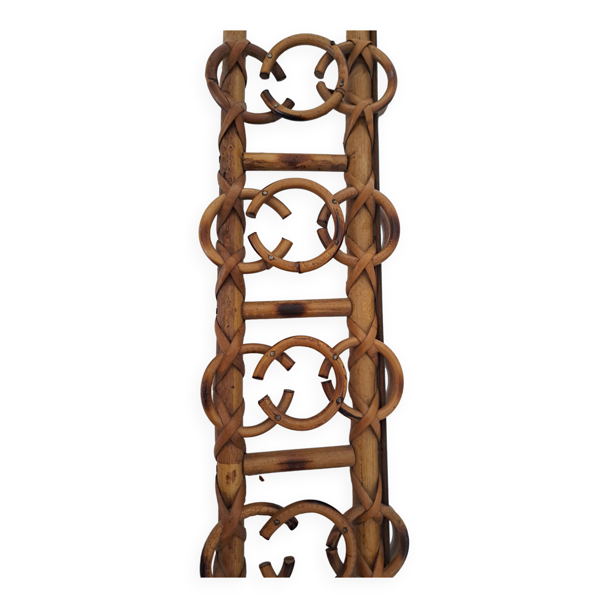 Vintage bamboo mirror