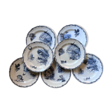 Plates Choisy Le Roi 19th in iron earth, country décor