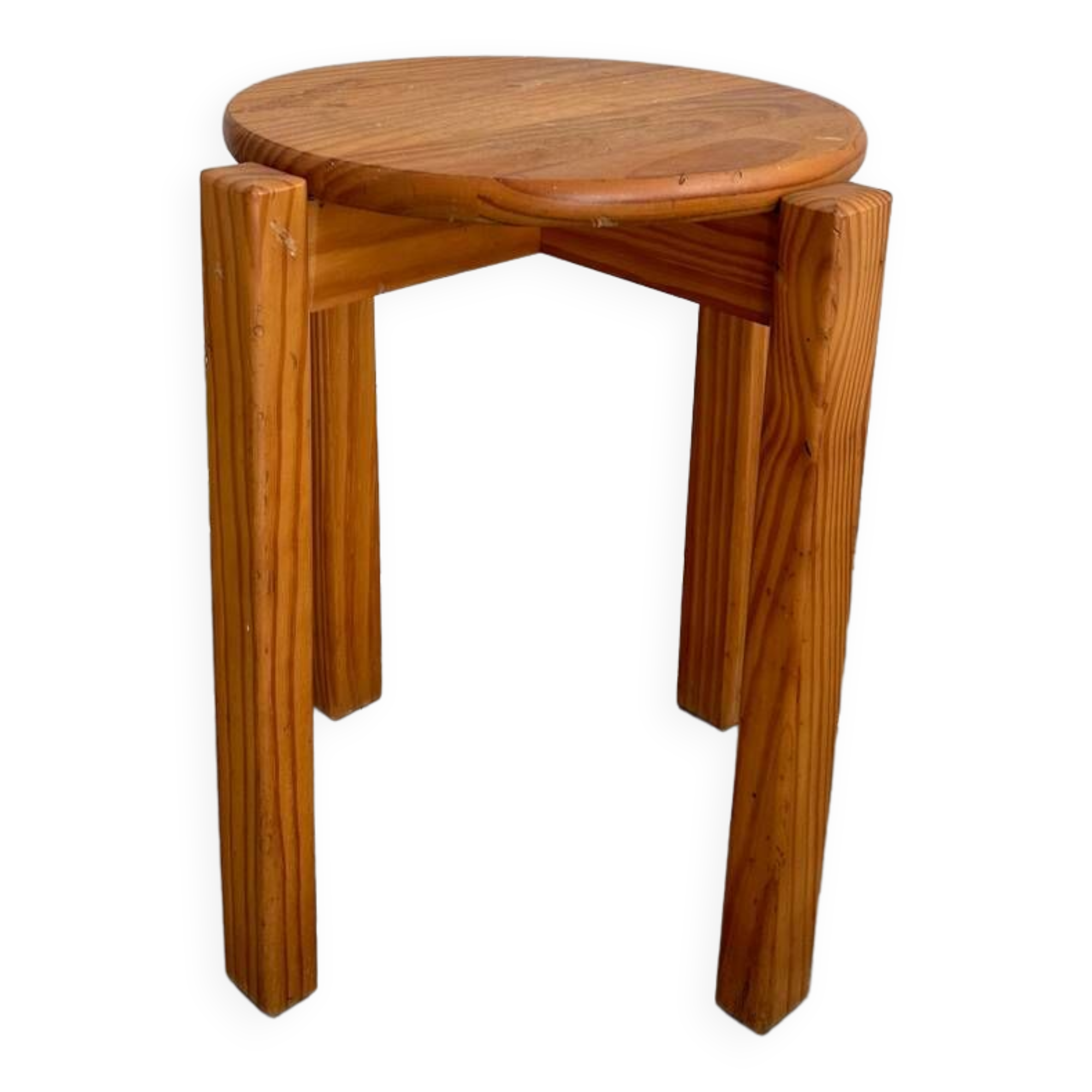 Vintage pine stool