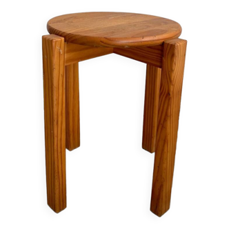 Vintage pine stool