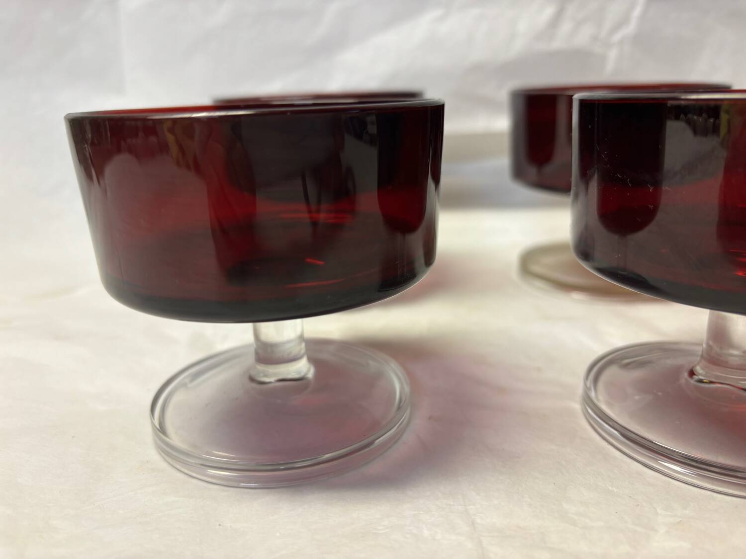 Ensemble de 6 coupes à champagne vintage
