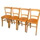 4 chaises bistrot vintage Luterma 1940