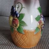 Céramique vintage très originale en barbotine