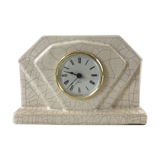 Clock Art deco in cracked earthenware