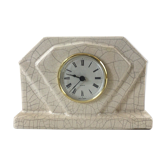 Horloge Art deco en faïence craquelée