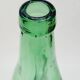 Old Large Pressed Molded Green Crushed Distorted Glass Bottle