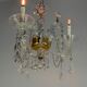 Liège chandelier in Louis XV style made of glass and crystal, circa 1900.