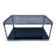 Chrome and smoked glass coffee table from the 1970s.