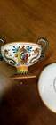 Small Cup and Saucer Majolica Fantechi Sesto Fiorentino Antique