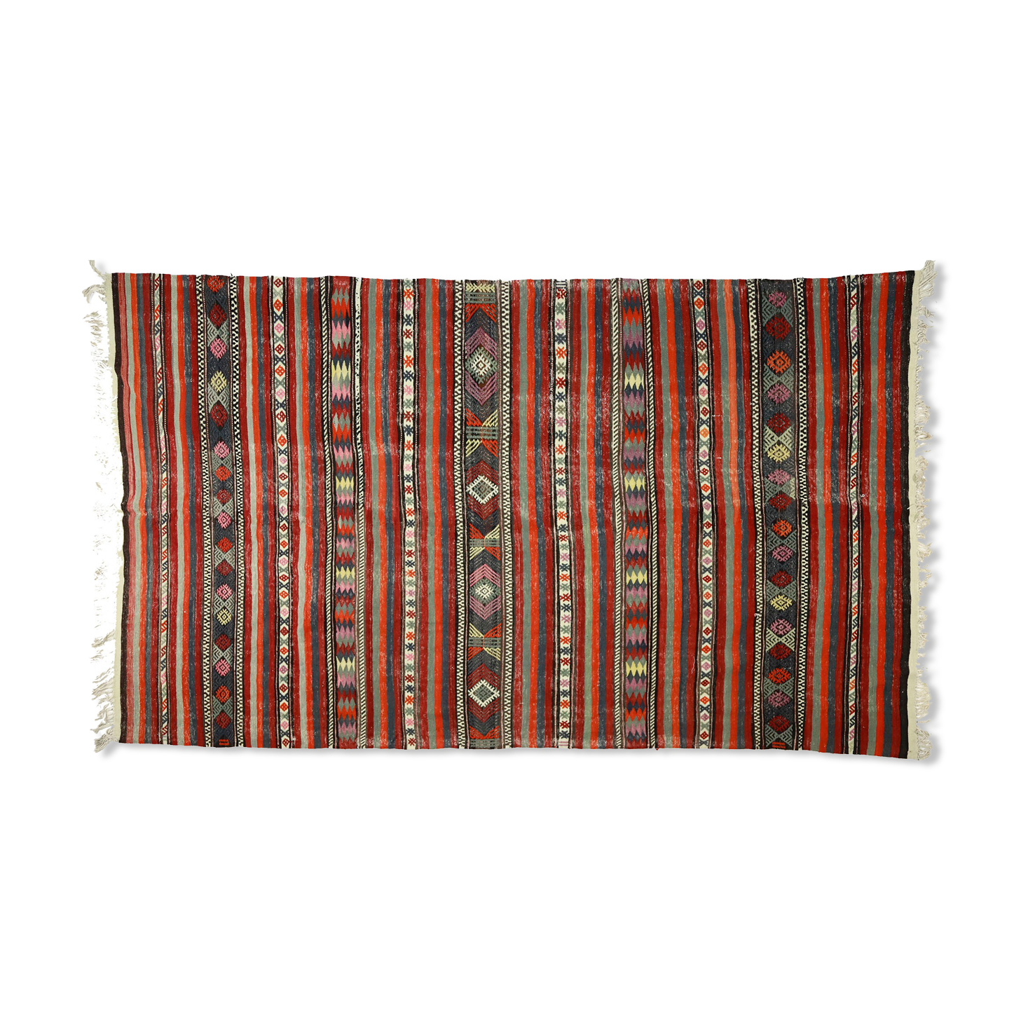 Anatolian handmade kilim rug 315 cm x 195 cm