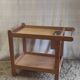 Solid wood serving trolley (Pine) - mid 20th century