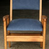 Retractable armchair david freres, marseille (1950s).