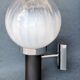 Three vintage wall lamps mazzega opalescent murano italy, year 70
