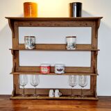 Old wall or standing shelf in solid pine