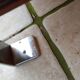 Pair of vintage 70s chrome zebrano wood bedside tables