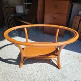 Table basse en bambou