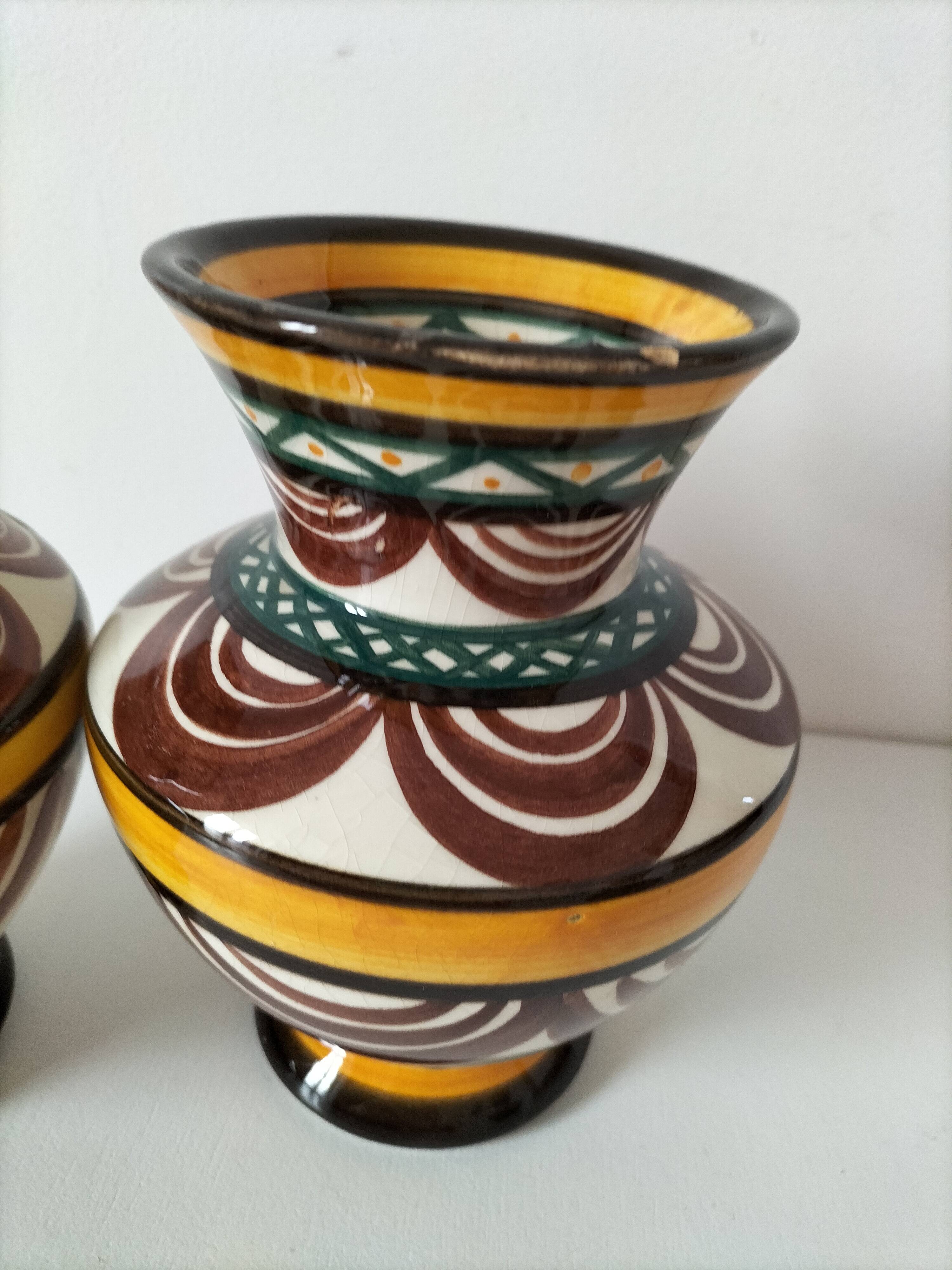 Trio of Saint Jean de Bretagne vases