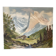 Large mountain landscape painting oil on canvas signed
