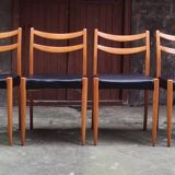 Set of 4 Scandinavian chairs from the 60s