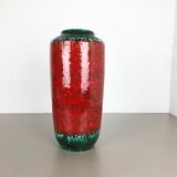 Vase fat lava multi-color 517-45 Scheurich années 1970