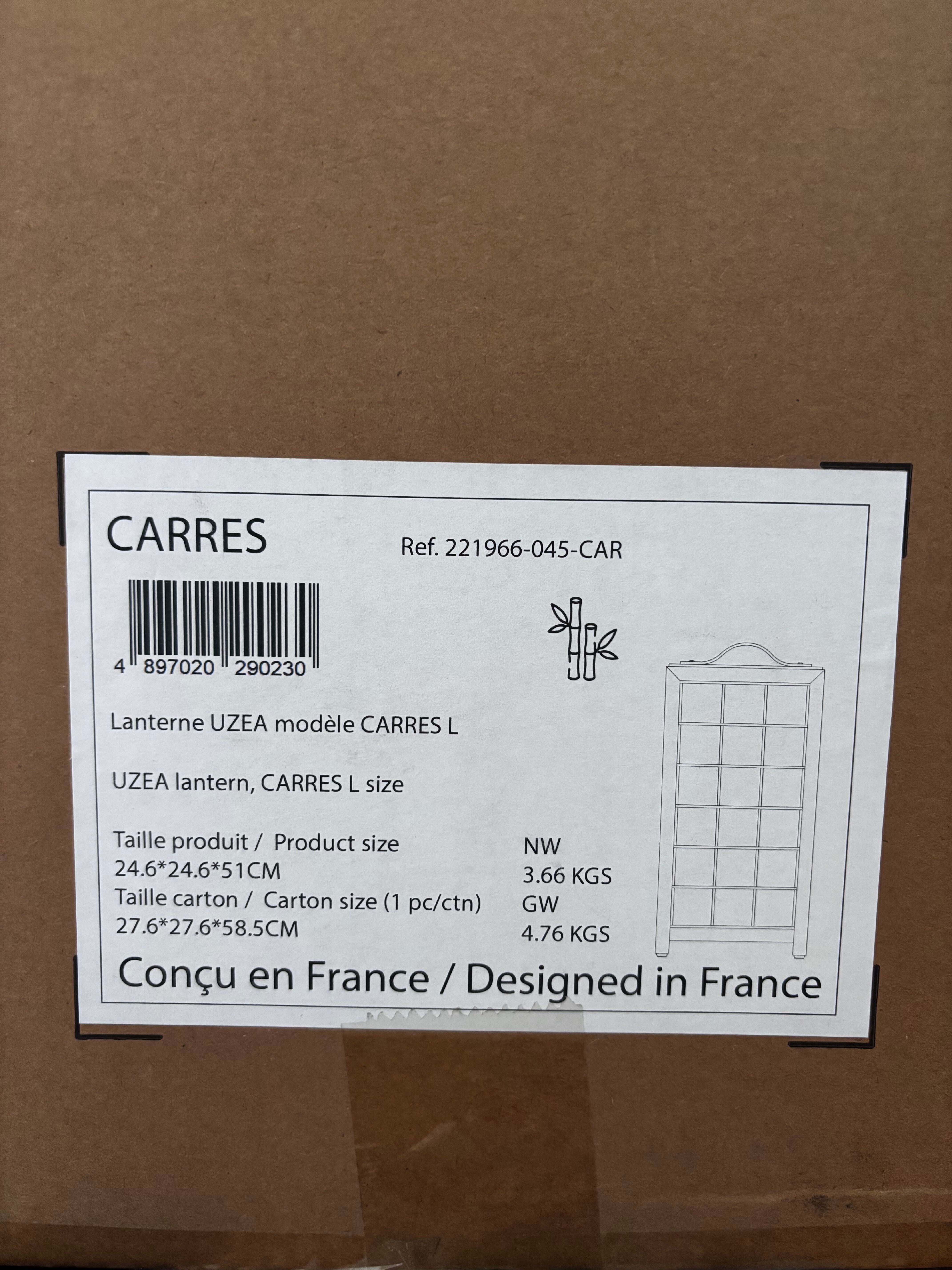 Lampe design EZEIS – Modèle UZEA CARRES L – Neuve