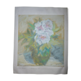 Tableau nature morte craies et pastels Maurice Bonnet