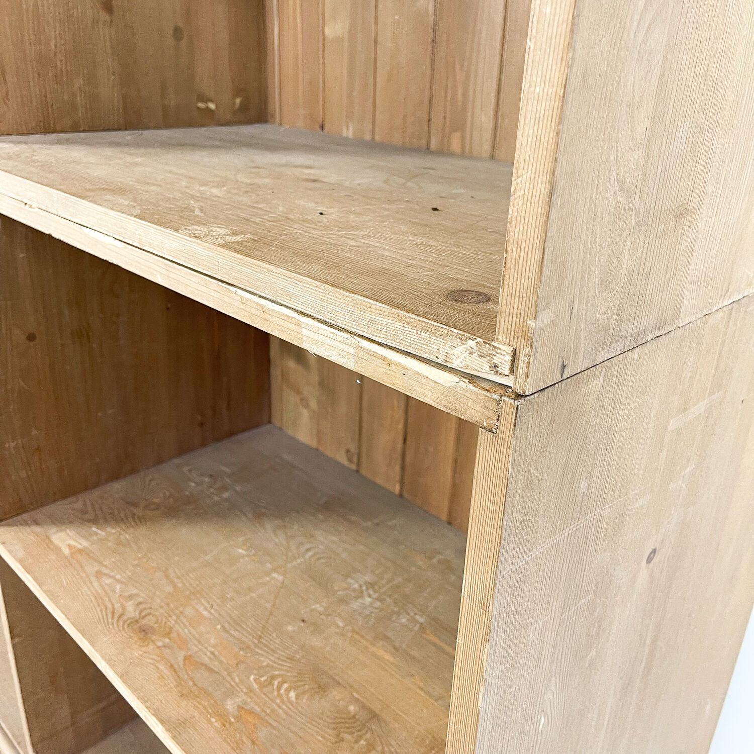 Pine wooden storage shop cabinet