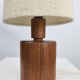 Danish teak wooden table lamp midcentury modern