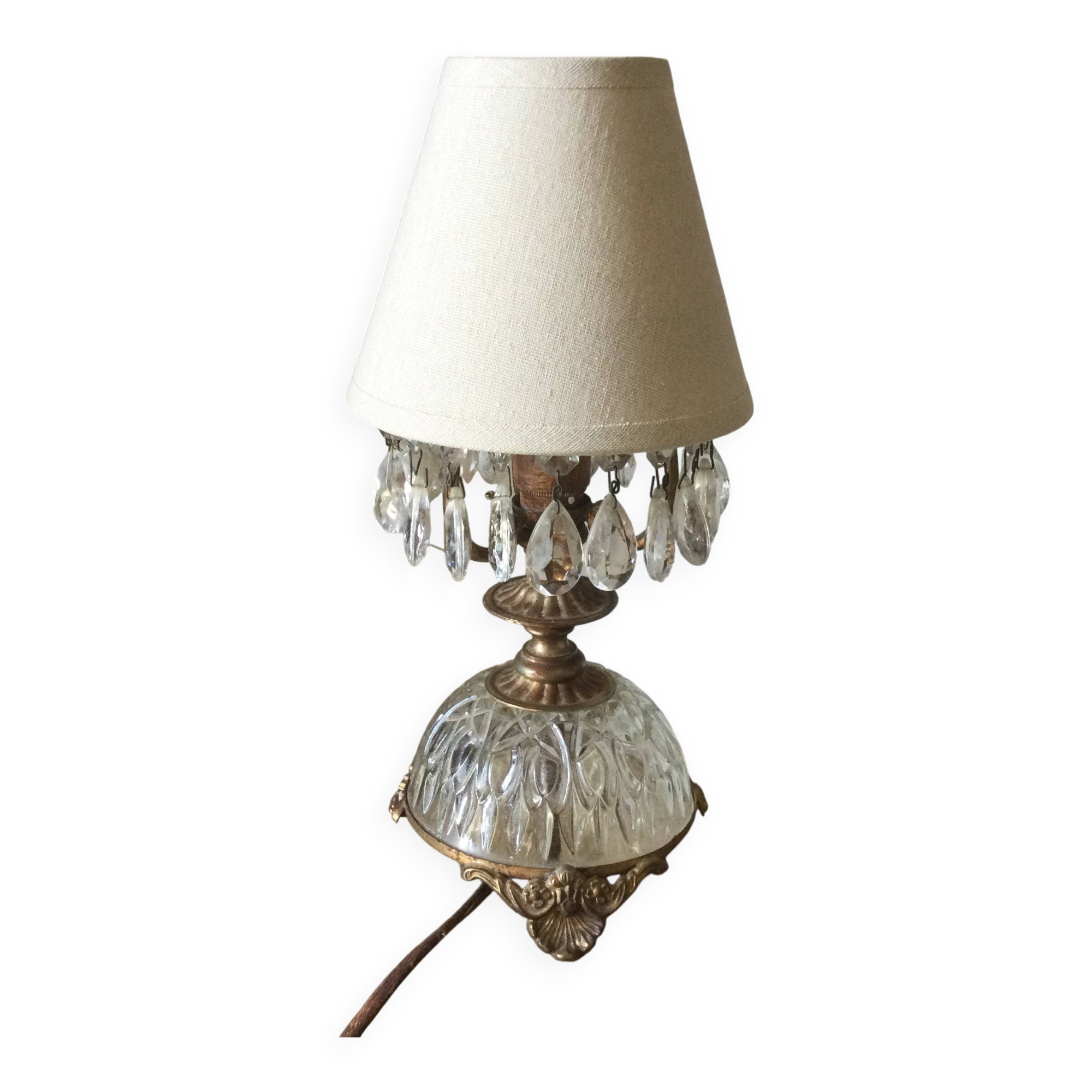 Small antique lamp with tassels
