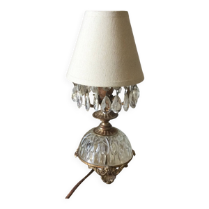 Lampe ancienne à pampilles