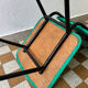 Chaises skaï vert années 50