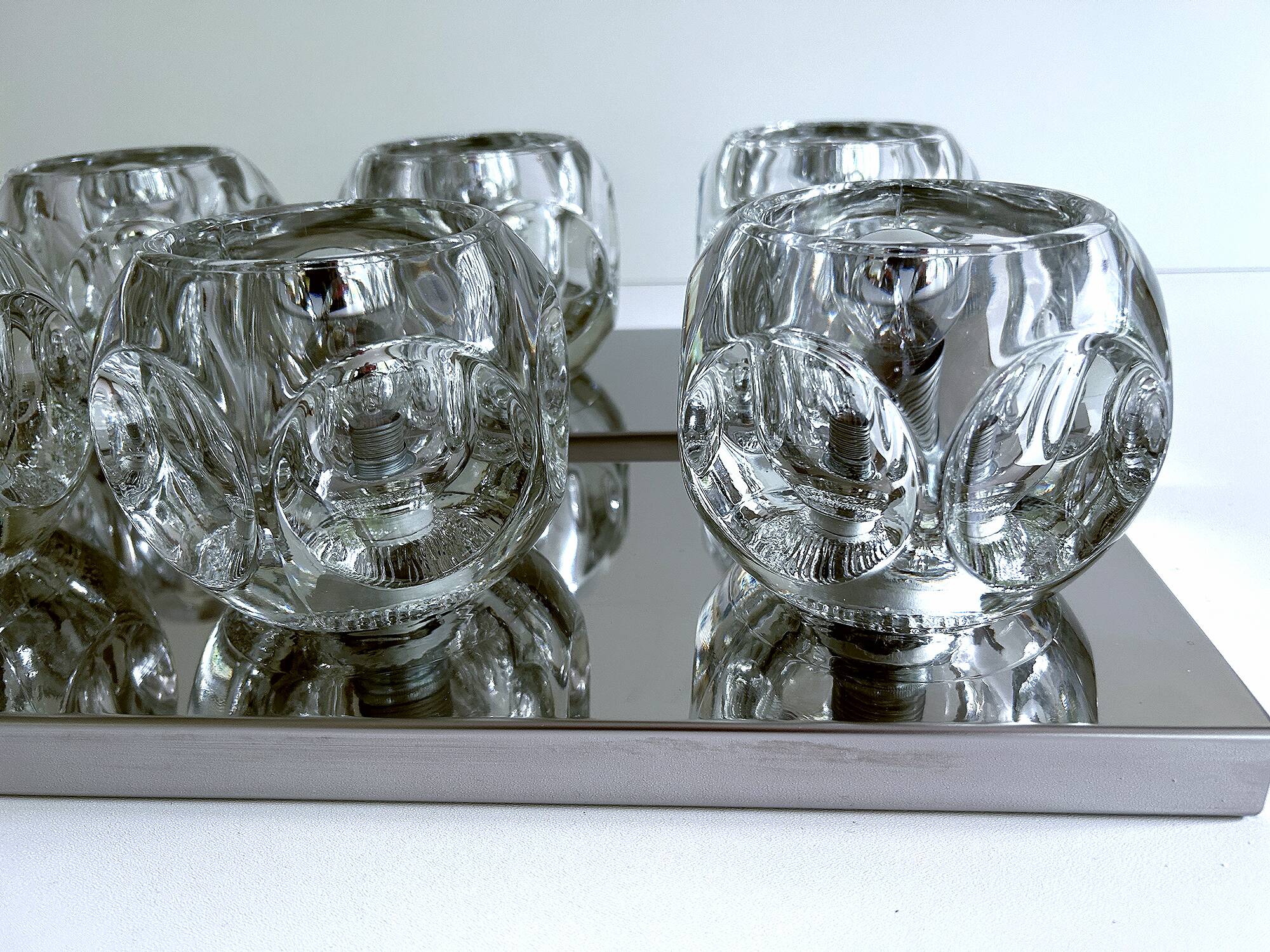 Pair of XXL Vintage Space Age Wall Lights