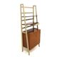 Scandinavian mahogany bookcase chest of drawers, Sweden, 1950