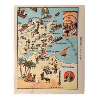 Carte de Tunisie 1931