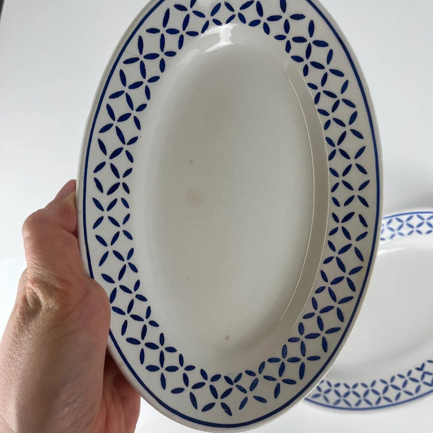 Duo de ravier KG Lunéville modèle "Kleber", milieu XXe siècle